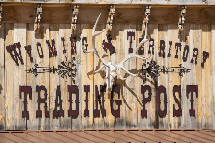 Framed Print : USA, Wyoming, Hulett, Trading Post Framed Print : USA, Wyoming, Hulett, Trading Post
