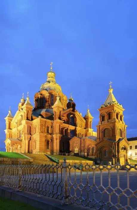 Framed Print : Uspenski Orthodox Cathedral in the evening. Helsinki, Finland Framed Print : Uspenski Orthodox Cathedral in the evening. Helsinki, Finland