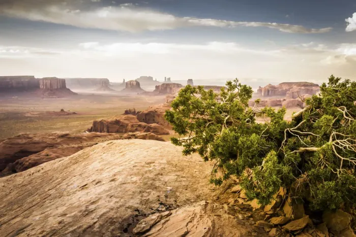 Framed Print : Utah - Ariziona border, panorama of the Monument Valley from a remote point of view Framed Print : Utah - Ariziona border, panorama of the Monument Valley from a remote point of view