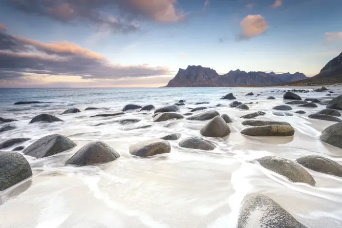 Framed Print : Uttakleiv beach, Lofoten Islands, Norway Framed Print : Uttakleiv beach, Lofoten Islands, Norway