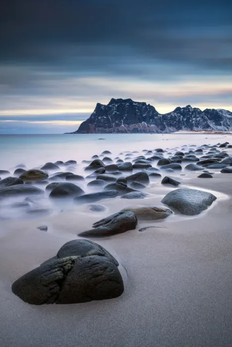 Framed Print : Uttakleiv Coastline, Lofoten Islands, Norway Framed Print : Uttakleiv Coastline, Lofoten Islands, Norway