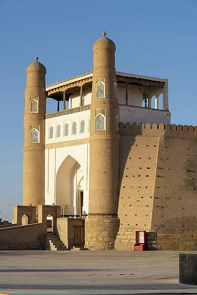 Uzbekistan, Bukhara, the gateway to the Ark fortress, UNESCO world heritage site