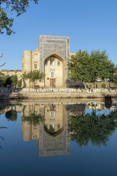 Framed Print : Uzbekistan, Bukhara, Lyabi Hauz, UNESCO world herirage site