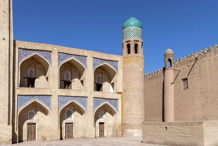 Framed Print : Uzbekistan, Khiva, Makhdoom Talib Madrasah