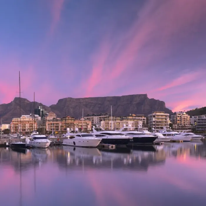Framed Print : V+A Waterfront Marina at sunset, Cape Town, Western Cape, South Africa Framed Print : V+A Waterfront Marina at sunset, Cape Town, Western Cape, South Africa