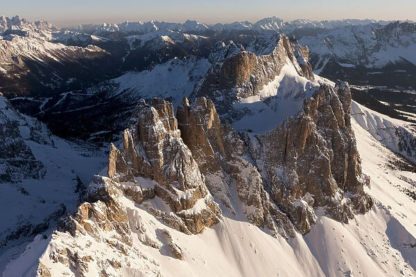 The Vajolet Towers, of the Rosengarten group, dolomites