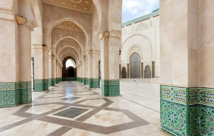 Framed Print : The vast exterior of the Mosque of Hassan II, Casablanca, Northern Morocco Framed Print : The vast exterior of the Mosque of Hassan II, Casablanca, Northern Morocco