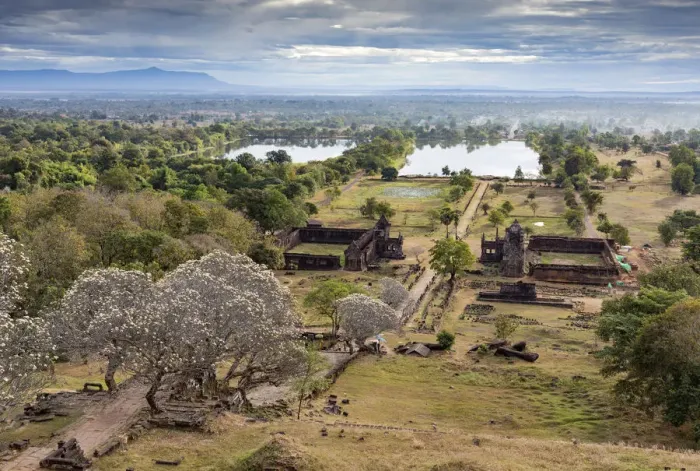 Framed Print : Vat Phou or Wat Phu, a ruined Khmer temple complex in southern Laos, Champasak Province Framed Print : Vat Phou or Wat Phu, a ruined Khmer temple complex in southern Laos, Champasak Province
