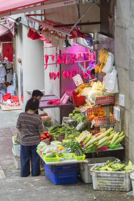Framed Print : Vegetable stall, Sai Ying Pun, Hong Kong Island, Hong Kong Framed Print : Vegetable stall, Sai Ying Pun, Hong Kong Island, Hong Kong