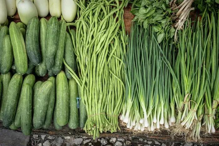 Framed Print : Vegetables for sale in a market, Luang Prabang (ancient capital of Laos on the Mekong river), Laos Framed Print : Vegetables for sale in a market, Luang Prabang (ancient capital of Laos on the Mekong river), Laos