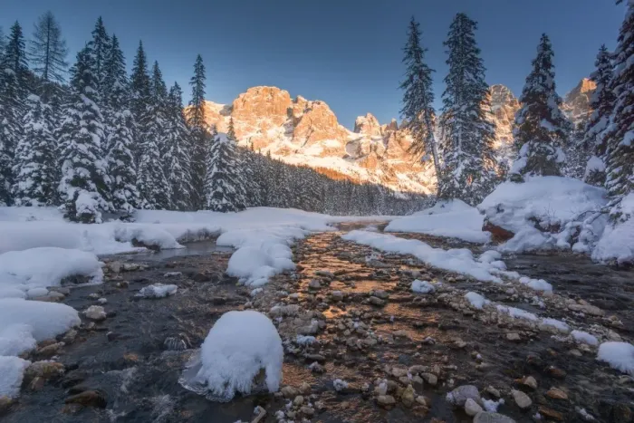 Framed Print : Venegia valley at sunset, Trentino Alto Adige district, Italy, Europe Framed Print : Venegia valley at sunset, Trentino Alto Adige district, Italy, Europe