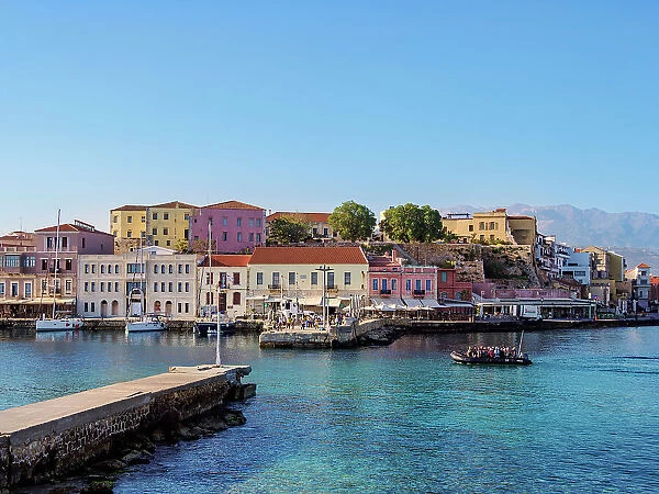 Venetian Harbour, City of Chania, Crete, Greece