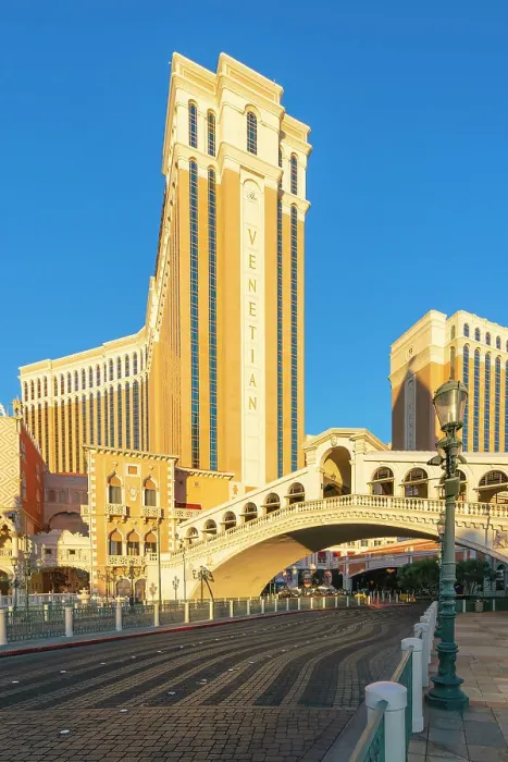 Framed Print : The Venetian Las Vegas Hotel at sunset, Las Vegas Strip, Paradise, Las Vegas Boulevard, Clark County, Las Vegas, Nevada, USA