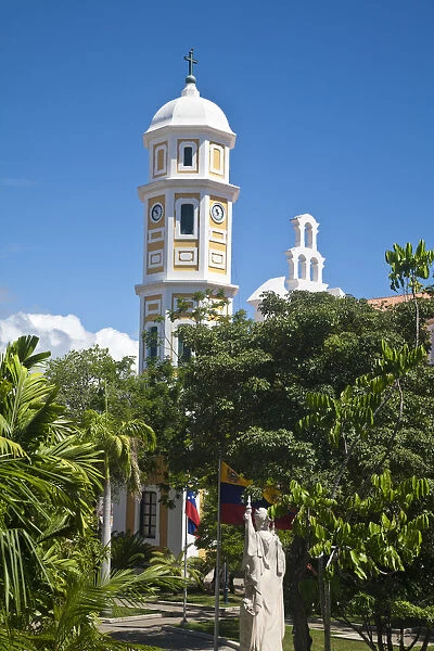 Venezuela, Ciudad Bolivar, Historic Center, Plaza Bolivar, Cathedral