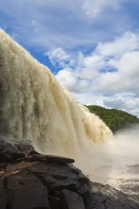 Framed Print : Venezuela, Guayana, Canaima National Park, Canaima, Sapo waterfall Framed Print : Venezuela, Guayana, Canaima National Park, Canaima, Sapo waterfall