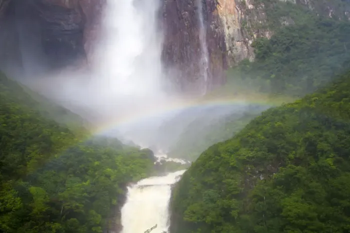 Framed Print : Venezuela, Guayana, Canaima National Park, View of Angel Falls from Mirador Laime Framed Print : Venezuela, Guayana, Canaima National Park, View of Angel Falls from Mirador Laime