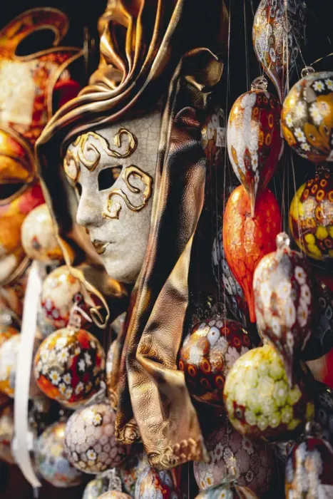 Framed Print : Venice, Veneto, Italy. Carnival masks details