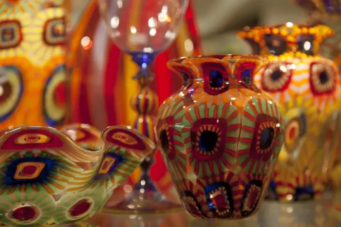 Framed Print : Venice, Veneto, Italy; the famed, colourful Murano Glass on display in a shop window Framed Print : Venice, Veneto, Italy; the famed, colourful Murano Glass on display in a shop window