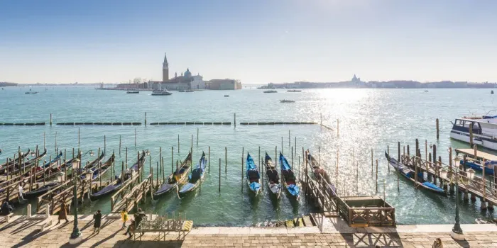 Framed Print : Venice, Veneto, Italy. High angle view over Riva degli Schiavoni and San Giorgio Maggiore Framed Print : Venice, Veneto, Italy. High angle view over Riva degli Schiavoni and San Giorgio Maggiore