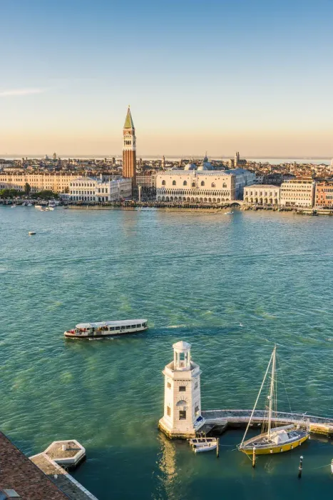 Framed Print : Venice, Veneto, Italy. San Giorgio Maggiore lighthouse and St Marks Campanile Framed Print : Venice, Veneto, Italy. San Giorgio Maggiore lighthouse and St Marks Campanile