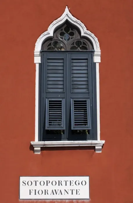 Framed Print : Venice, Veneto, Italy; A venetian window Framed Print : Venice, Veneto, Italy; A venetian window