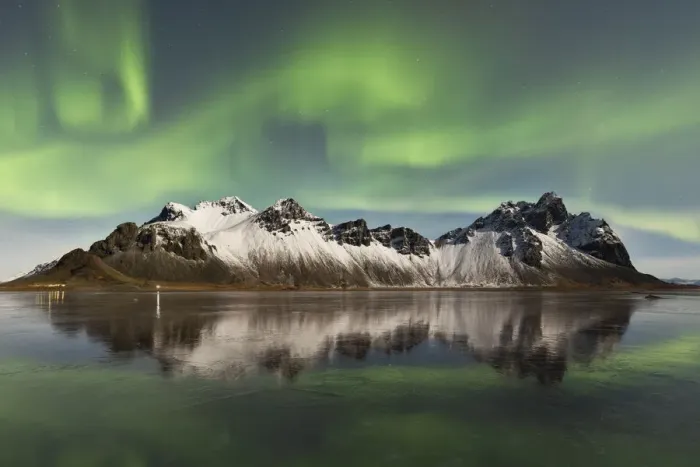 Framed Print : Vestrahorn mountain and the Northen Lights, Stokksnes, Hofn, Eastern Iceland, Iceland Framed Print : Vestrahorn mountain and the Northen Lights, Stokksnes, Hofn, Eastern Iceland, Iceland