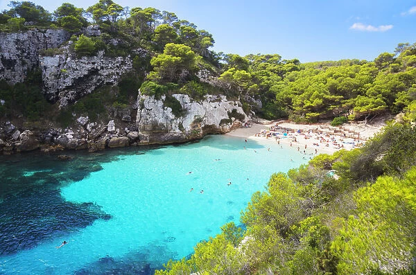 Vew of Cala Macarelleta, Menorca; Balearic Islands; Spain; Europe