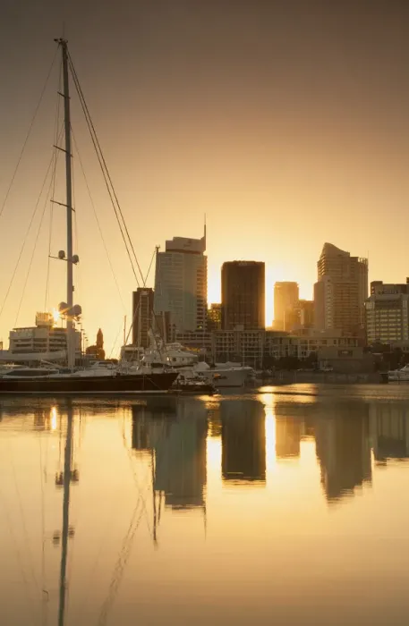 Framed Print : Viaduct Harbour at dawn, Auckland, North Island, New Zealand Framed Print : Viaduct Harbour at dawn, Auckland, North Island, New Zealand