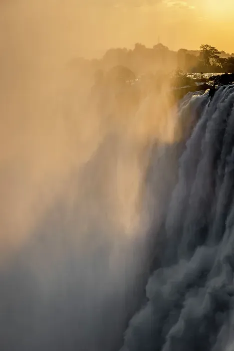 Framed Print : Victoria Falls at sunset, Livingstone, Zambia Framed Print : Victoria Falls at sunset, Livingstone, Zambia