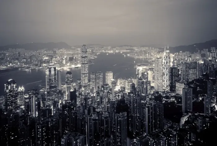 Framed Print : Victoria Harbour & Hong Kong Island from The Peak, Hong Kong, China Framed Print : Victoria Harbour & Hong Kong Island from The Peak, Hong Kong, China