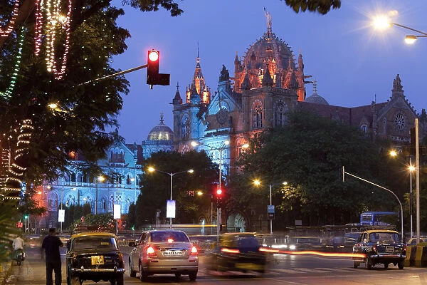 Victoria Terminus or Chhatrapati Shivaji Terminus (CST), Mumbai (Bombay), India