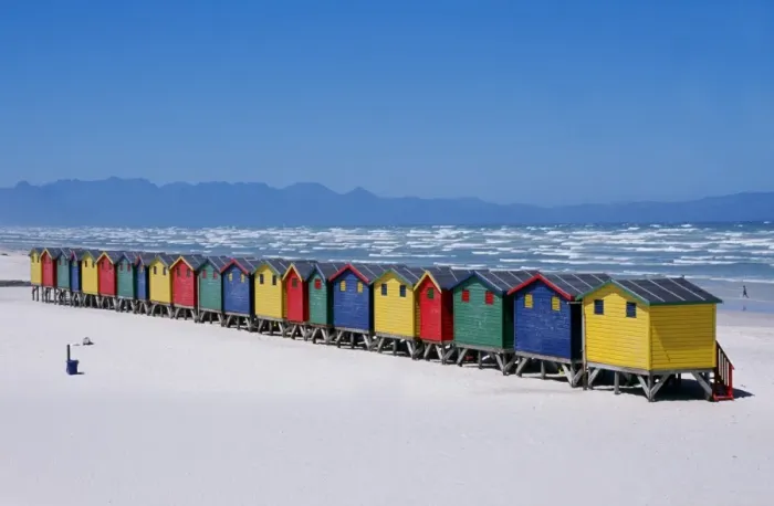 Framed Print : Victorian-style bathing boxes on the beach Framed Print : Victorian-style bathing boxes on the beach