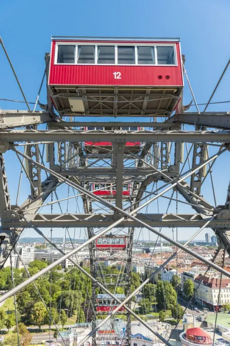 Framed Print : Vienna, Austria, Europe. The Giant Ferris Wheel