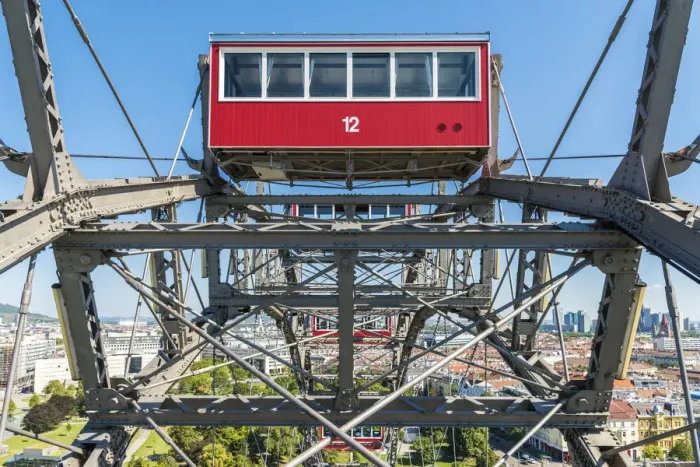 Framed Print : Vienna, Austria, Europe. The Giant Ferris Wheel Framed Print : Vienna, Austria, Europe. The Giant Ferris Wheel