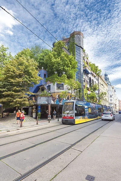 Vienna, Austria, Europe. The Hundertwasser House
