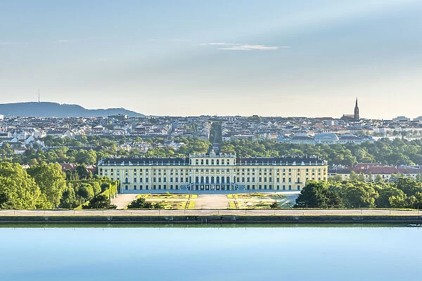 Vienna, Austria, Europe. The Schaonbrunn Palace from Schaonbrunn Hill