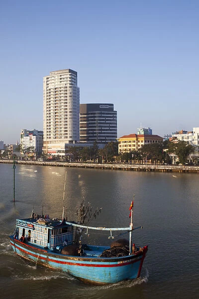 Vietnam, Danang, City Skyline and Han River