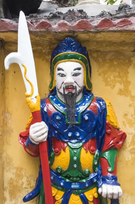 Framed Print : Vietnam, Hanoi, Bach Ma Temple, ancient soldier statue Framed Print : Vietnam, Hanoi, Bach Ma Temple, ancient soldier statue