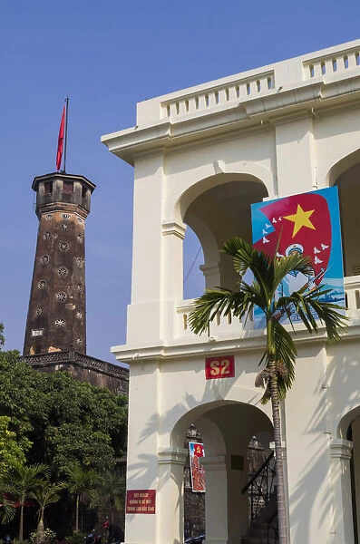 Vietnam, Hanoi, Vietnam Military History Museum and The Flag Tower