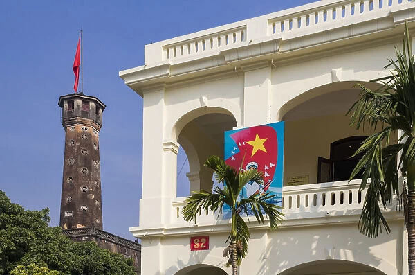 Vietnam, Hanoi, Vietnam Military History Museum and The Flag Tower