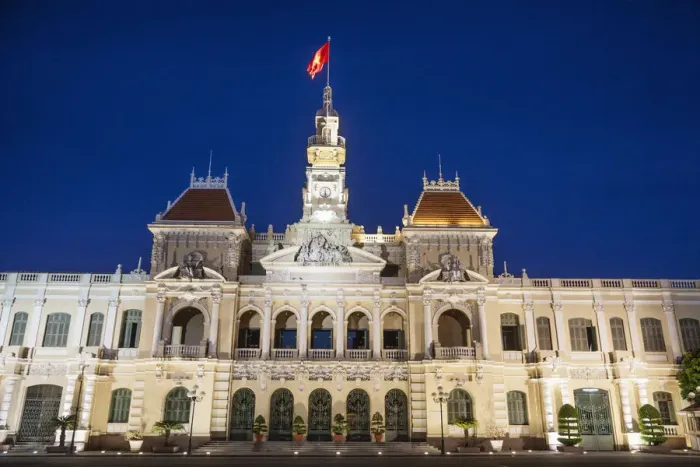 Framed Print : Vietnam, Ho Chi Minh City, Hotel de Ville aka City Hall Framed Print : Vietnam, Ho Chi Minh City, Hotel de Ville aka City Hall