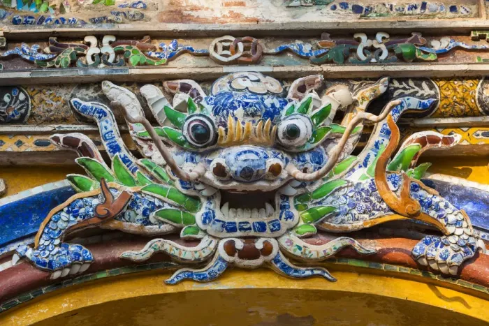 Framed Print : Vietnam, Hue, Hue Imperial City, East Gate, Hien Nhon Gate detail Framed Print : Vietnam, Hue, Hue Imperial City, East Gate, Hien Nhon Gate detail