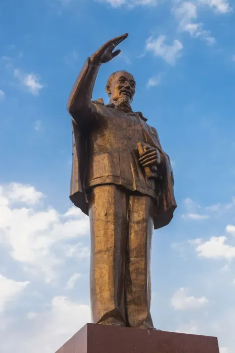 Framed Print : Vietnam, Mekong Delta, Can Tho, riverside statue of Ho Chi Minh Framed Print : Vietnam, Mekong Delta, Can Tho, riverside statue of Ho Chi Minh