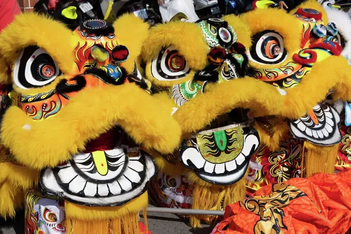 Framed Print : Vietnam, Mekong delta, Can Tho, yellow dragons to celebrate the Tet festival Framed Print : Vietnam, Mekong delta, Can Tho, yellow dragons to celebrate the Tet festival