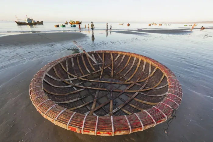 Framed Print : Vietnam, Mui Ne, Mui Ne Beach, Coracle Fishing Boat Framed Print : Vietnam, Mui Ne, Mui Ne Beach, Coracle Fishing Boat