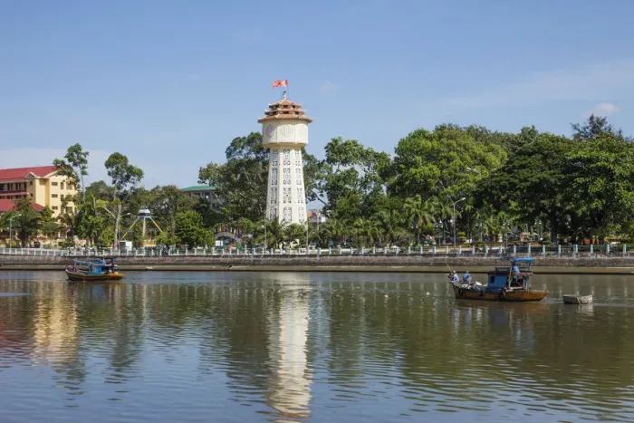 Framed Print : Vietnam, Mui Ne, Phan Thiet, The Water Tower Framed Print : Vietnam, Mui Ne, Phan Thiet, The Water Tower