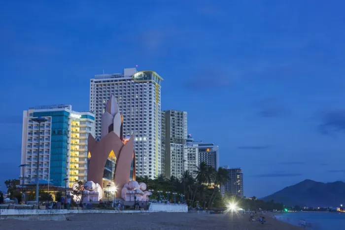 Framed Print : Vietnam, Nha Trang, Beachfront Skyline Framed Print : Vietnam, Nha Trang, Beachfront Skyline