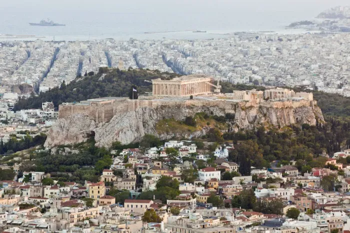 Framed Print : View of the Acropolis and the Parthenon Athens, Greece Framed Print : View of the Acropolis and the Parthenon Athens, Greece