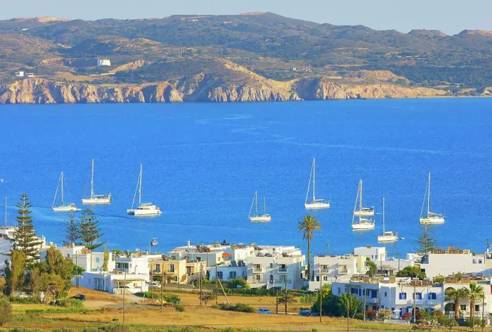 Framed Print : View of Adamas harbour, Adamas, Milos Island, Cyclades Islands, Greece Framed Print : View of Adamas harbour, Adamas, Milos Island, Cyclades Islands, Greece