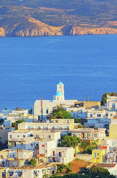 View of Adamas port, Adamas, Milos Island, Cyclades Islands, Greece